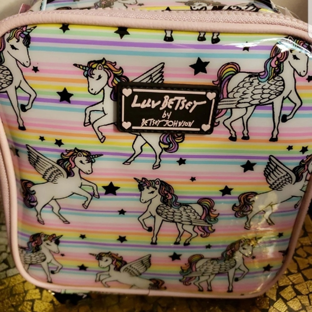 Luv Betsey Pegasus Unicorn lunch tote.
